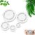 Pottery Foot Ring Tool Clay Base Aligner for Ceramic, 5 Size Options, Even Foot Press, Wheel Throwing Aid, Bowls & Cups Use, DIY Pottery Projects, Soft to Leather Clays Foots Rings Tool，1*Set White