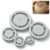 Pottery Foot Ring Tool Clay Base Aligner for Ceramic, Even Foot Press for Pottery Bowls, Aligned Foot Ring Template for Ceramics, Soft to Leather Clays Foots Rings Tool, for Bowls, Mugs (Grey)