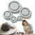 Pottery Foot Ring Tool Clay Base Aligner for Ceramic, One-Piece Aligned Design, Ceramic Base Trimming Template, Soft to Leather Clays Foots Rings Tool, for Bowls, Mugs ，A#
