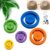 Pottery Foot Ring Tool, Clay Base Aligner for Ceramic, Pottery Foot Molder, Press Molds Stamp Mold Round Divider Hand Building Maker for Wheel Throwing Trimming Sculpting Crafts，Color
