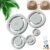 Pottery Foot Ring Tool, Clay Base Aligner for Ceramic, Pottery Foot Molder, Press Molds Stamp Mold Round Divider Hand Building Maker for Wheel Throwing Trimming Sculpting Crafts，Gray
