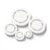 Pottery Foot Ring Tool for Ceramic Clay, Aligner Template for Even Foot Rings, Soft to Leather Hard Clay Shaping Tool for Bowls, Mugs, Cups & Handmade Pottery Craft Projects (White)