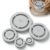 Pottery Foot Ring Tool Set, 5 Sizes Clay Base Maker Press for Even Ceramic Bases, Aligned Foot Ring Template for Cups, Bowls, Mugs, Plates, DIY Pottery Wheel Projects
