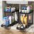 POUGNY 2 Pack Pull-Out Storage Organizers, Under Sink Organizer and Storage for Bathroom & Kitchen,Multi-Purpose Under Cabinet Organizers and storage Black