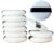 Powder Sponge, 10 Pcs White 2.9 In Diameter Skin Friendly Ultra Soft Crystal Velvet Powder Puff