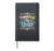 Powered by Hugs Cute Floral Family Quote Love Hearts Hardcover Journal, Black