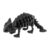PowerTRC 3D Printed Skeleton Ankylosaurus – Prehistoric Collectible Articulating Dinosaur 3D Figurine Desk Decoration for Teens and Adults, Made in USA