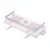 PP Plastic Shower Rod Caddy, Durable Hanging Organizer for Bathroom Toiletries, No-Drill Storage Solution for Shampoo and Soap