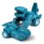 Ppsfege Transformable Dino Vehicle Set Toy Car Into Robot Dinosaur Converting Model to -Play Action Figure (Light Blue, One Size)