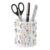 pqwoufb Ceramic Pen Holder for Desk, Cute Floral Pencil Holder & Pen Cup, Decorative Desk Organizer & Office Accessories, Makeup Brush Holder for Home Office School