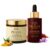 PRANA Soundarya Bridal Glow Bundle – Turmeric & Sandalwood Face Mask + Saffron Glow Face Serum – Ayurvedic Glow Ritual for Dark Spots, Even Skin Tone, Hydration & Radiant Skin (60ml + 30ml)