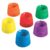 Prang No-Spill Painting Classroom Water Pots, 6 Pots/Set, 1 Set