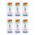 Prang Semi-Moist Watercolors 16-Color Half Pan Paint Set, Pack of 6