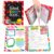 PraxiKidy Giant School Memory Book Preschool to 12th Grade with 15 Keepsake Pockets,Kids Photo Album Scrapbook First and Last Day of School Years Childhood Storage Picture Back to School Supplies