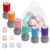 Pre-Inked Teacher Stamps, Cute Image & Inspiring Words Combined, Motivational Grading Stamps for Classroom Students Homework School Homeschool Behavior Reward, with Transparent Mesh Bag, 6 Pcs