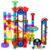 PRE-WORLD 171Pcs Motorized Elevator Marble Run with Glow Marbles for Kids