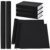Preboun 2 Rolls Book Cloth for Binding 40 x 16 Inch Fabric Surface and Paper Backed Bookcover Lasting Strong Archival Bookbinding Supplies for Covering Books Album Scrapbooking Crafts DIY, Black