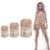 Preboun Halloween Mummy Bandage Wrap Bloody Gauze Zombie Makeup Props Creepy Costume Bandage Cosplay Party(Assorted Sizes,Brown)