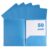 PrecisionAuto Heavy-Duty PP Plastic Pocket Folders, 50 Pack
