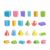 predolo 24 Pieces Geometry Teaching Model Kit Transparent Geometric Shapes with Storage Box Clear Geometry Manipulatives for Teachers, Students, Homeschooling