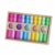 predolo Acrylic Gemstone Assembly Pieces Toy Colored Wood Frame Block Tray Color Recognition Kids Play Item for Children