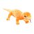 predolo Bearded Dragon Stuffed Animal for Kids Room Decoration, Orange