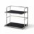 predolo Tabletop Storage Rack Compact Desktop Organizer 2-Tier Tabletop Trolley for Vanity, Black