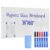 Premium 36″ x 60″ Ultra White Magnetic Glass Dry Erase Board – Frameless Tempered Glass Whiteboard, Wall Mounted, Includes 6 Markers – Perfect for Office, Home, School