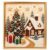 Premium 3D Pearl Christmas Wall Art Kit, DIY Pearl Diamond Painting Art Kit, Creative Pearls Beads Craft, Winter Home Wall Decor, Holiday Gift for Adults Beginner (Cozy Christmas Cottage)