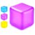 Premium Big Stress Cube Squishy – Slow Rising Ice Cube Fidget Toy, Gel Filled Sensory Squeeze Ball for ADHD & Anxiety Relief, Calming Fidgets Kids Adults BPA-Free Easy to Clean – 2.17in (Purple)