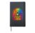 Preschool Crew Teacher Women Tie Dye Back To School Rainbow Hardcover Journal, Black