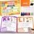 Preschool Learning Activities Educational Workbook, 62 Reusable Pages Pre Kindergarten Workbooks, Number Letter Tracing Books for Kids, Autism Learning Materials, ABC Busy Book for Kids Ages 3-7