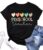 Preschool Teacher Shirts: Women Kindergarten Teachers T-Shirt Teacher Graphic Tees Tops Teacher Life Shirt(Black, Small)