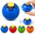 Press to Spin Fidget Ball, Soft TPE Push and Spin Handheld Spinner with Quiet Bearing and Spring-Back Motion, Drop-Resistant Desk Toy Gift for Adults(Blue)