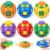 Press to Spin Fidget Spinner HelixCore Spin Stress Ball Sensory Fidget Toysl 6 Pack, Sensory Fidget Toys Adults Teens Gifts Anxiety Stress Relief Fidgets Office Desk Toy for Autism ADHD Fidget Ball