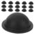 PRETYZOOM 50pcs Plastic Suitcase Feet Pads Replacement for Luggage Accessories, Round Black Pp Material with Sturdy Protective Stand Pads, Quick Upgrade and Seamless Matching for Travel Bags