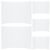 PRETYZOOM 5pcs White Tri Fold Presentation Board Foldable Corrugated Paper Cardboard with Smooth Bright Surface, Space-saving and Portable Poster Boards for School Projects, Business