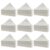 PRETYZOOM 9 Packs White Paper Towels Made from Natural Wood Pulp, 80 Sheets Per Pack, Durable and Paper for Home and Public Use