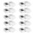 PRETYZOOM Jewelry White 10pcs Pearlescent and Box Bowknot Lid with Paper