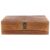 PRETYZOOM Small Coffee Wooden Jewelry Box Decorative Storage Organizer