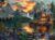 Prime Time Puzzles Adult Jigsaw Puzzle 1000 Piece Mountain Cabin