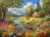 Prime Time Puzzles Adult Jigsaw Puzzle Log Cabin Mountain Lake