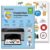 Printable Vinyl Sticker Paper for Inkjet Printer – Self Adhesive Frosty Clear Waterproof Transparent Sticker Sheets – 95% Clear Printable Vinyl – 40 Sheets 8.5×11 – Ideal for Cricut & Home Printing