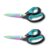 Professional Fabric Scissors – Heavy Duty 9.5″ Sewing Shears for Leather Cutting – Ti-Coated High Carbon Steel Tailor Scissors Ultra Sharp for Dressmaking, Arts & Crafts, and Industrial Use (2 Packs)