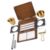 Professional Folding Watercolor Paint Palette 24 Well Wooden Paint Box for Artists Beginner Travel Outdoor Painting Portable Watercolor Color Scheme (Wood)