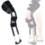 Professional Hands-Free Walking Aid for Broken Ankle, Zero Load Leg Support Crutch with Adjustable Thigh Strap (49-65cm), Anti-Slip Base, Compatible with Walking Boots & Casts