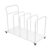Professional Rolling Utility Cart with Locking Brake & Removable Dividers, Portable Storage Solution for Warehouse, Studio, Garage | Easy Move Drying Rack – Protect Your Canvas (White)