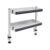 Proinsightore 2-Tier Clamp On Desk Storage Shelf, No Drill Clamp Mount Desktop Organizer Rack with Side Hooks for Books Stationery Plant Office Space Saving