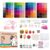 Psykade Fuse Beads Kit-Easy DIY-96 Colors 53000 2.6mm, 200+ Patterns, Built-in Iron | DIY Crafts Supplies for Women, Art Decorations for Room, Ideal Gift,Pixel Art，All-in-One