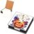 PU Crystal Art Note Box with 160 Sheets for Home Office Desk